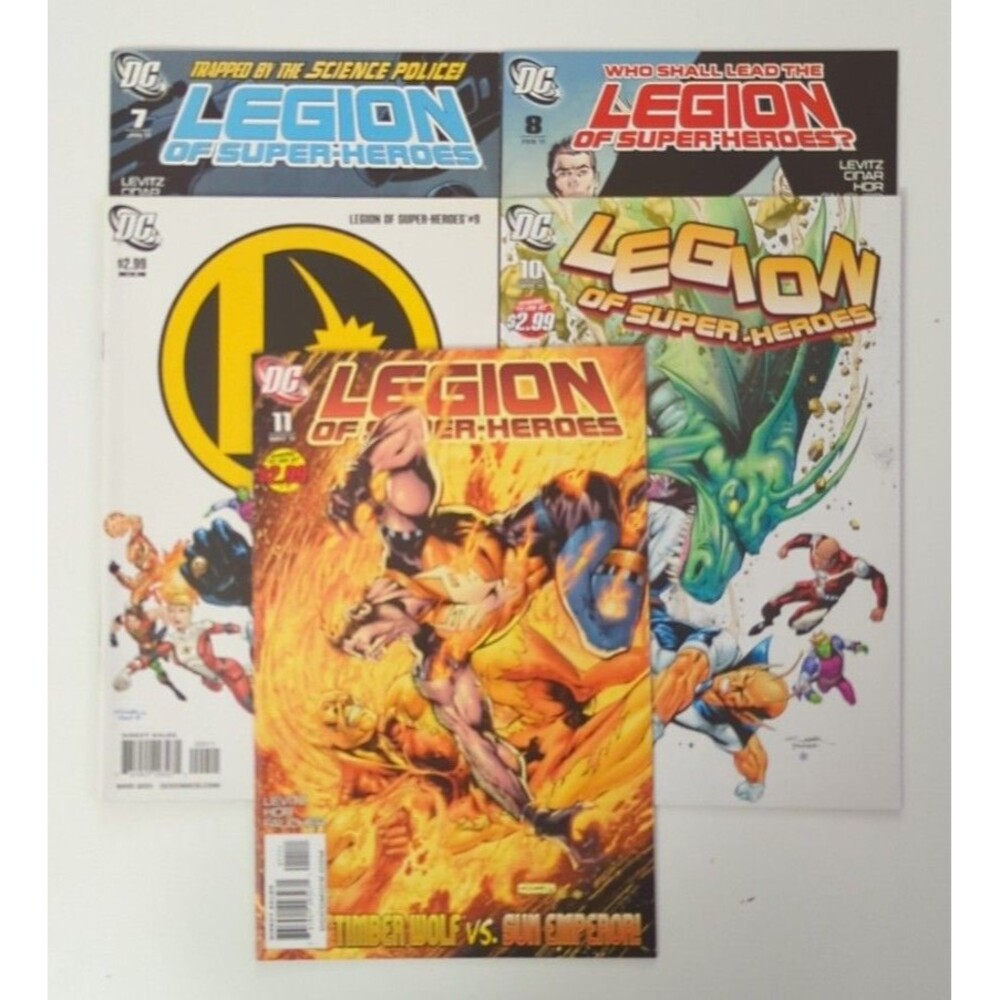 Lot Of 5 2011 DC Legion Of Superheroes Comics #7-11 VF/NM